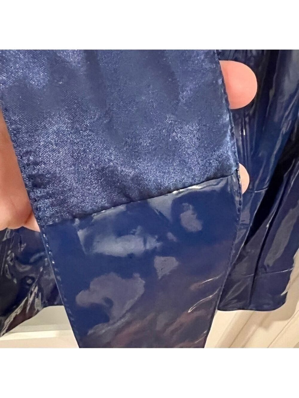 Pamela MCCOY cobalt blue vinyl jacket - Picture 10 of 11